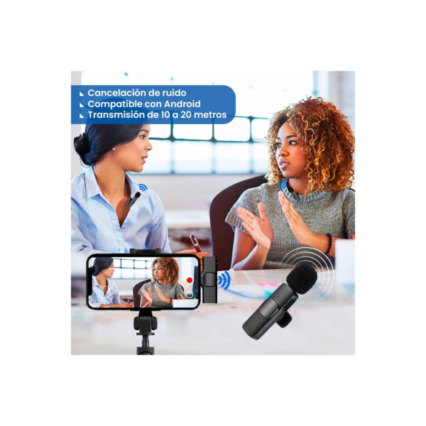 Microfono Inalambrico Recargable Tipo C - Imagen 3